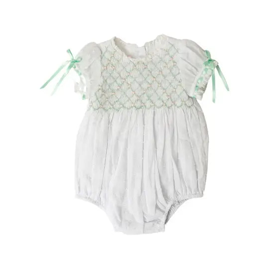 Smock Heirloom Bubble - Mint & Pink