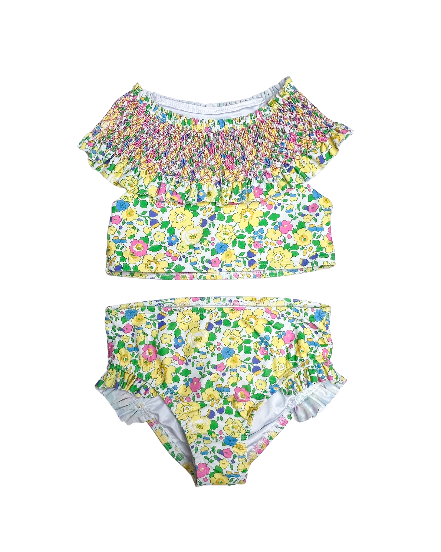 Smocked Addison 2 PC Swimsuit - Betsy Floral