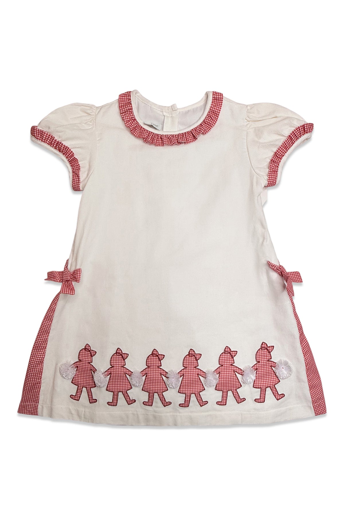Peyton Dress - Crimson & White