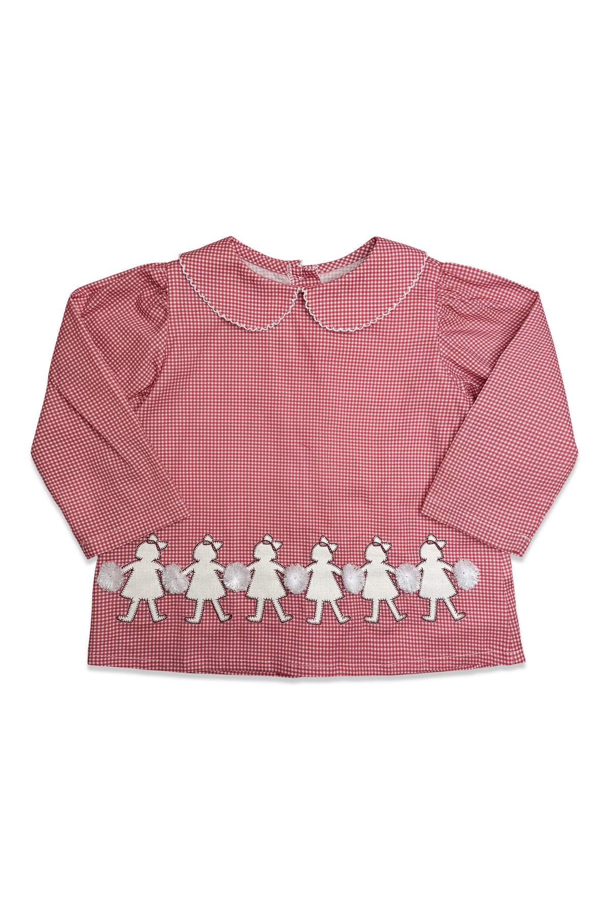 Manning Blouse - Crimson & White