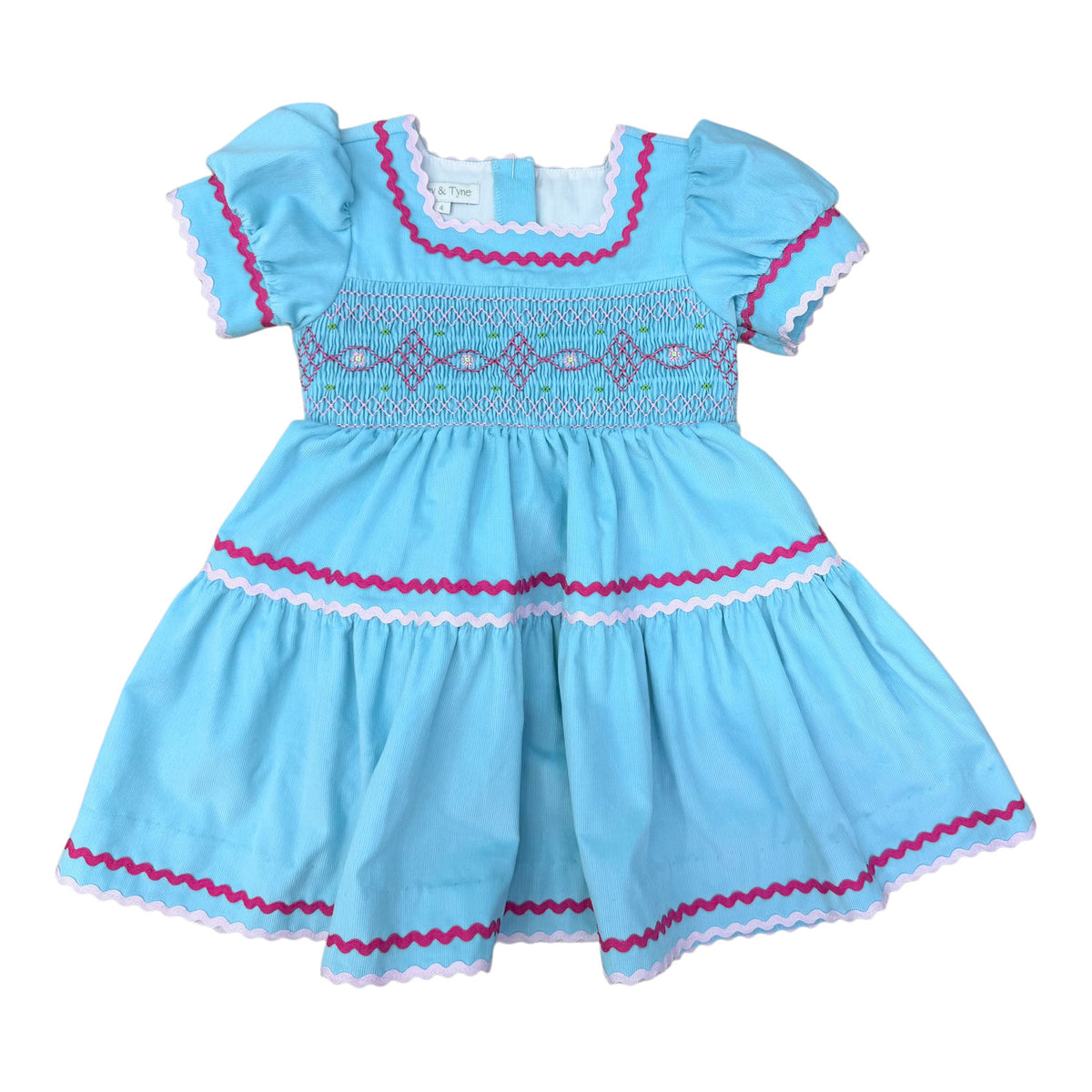 Paloma Dress - Aqua Corduroy