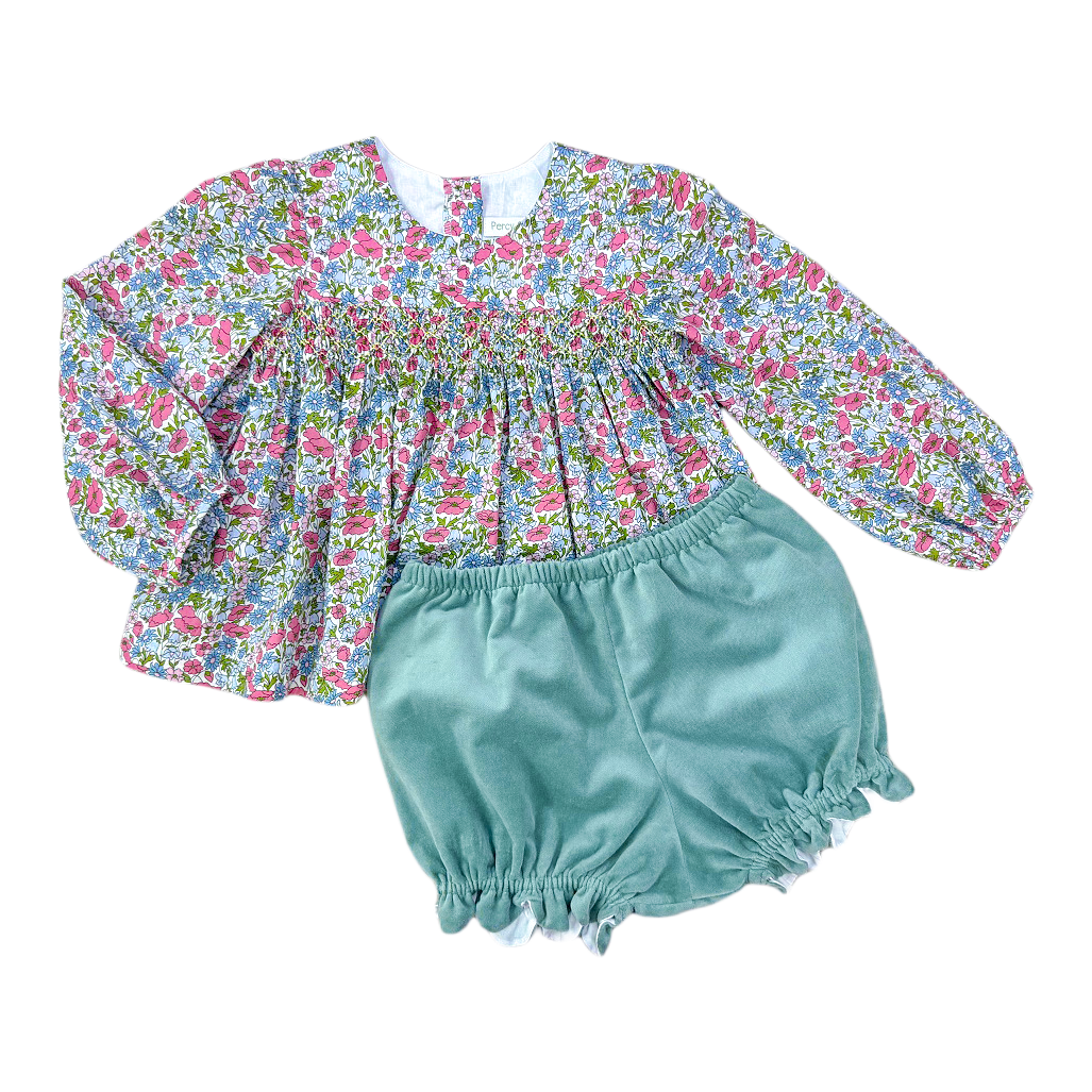 Hermia Bloomer Set - Enchanted Floral w/ Welsh Velvet