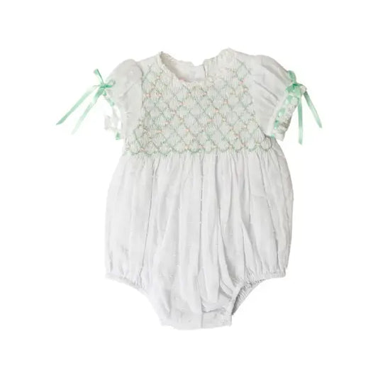 Smock Heirloom Bubble - Mint & Pink