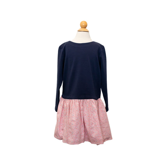 Nora Dress - Murphy Floral w/ Navy Thick Knit