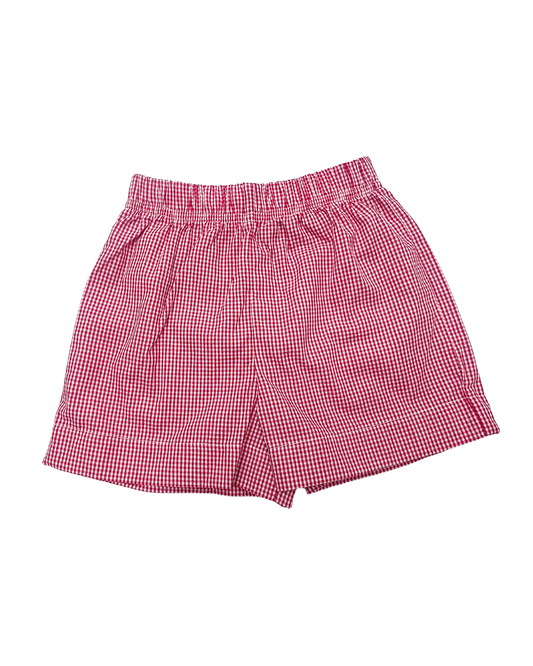 Retro Short - Red Seersucker