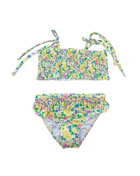 Smocked Tie 2 C Swimsuit - Betsy Floral