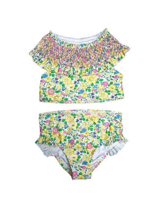 Smocked Addison 2 PC Swimsuit - Betsy Floral