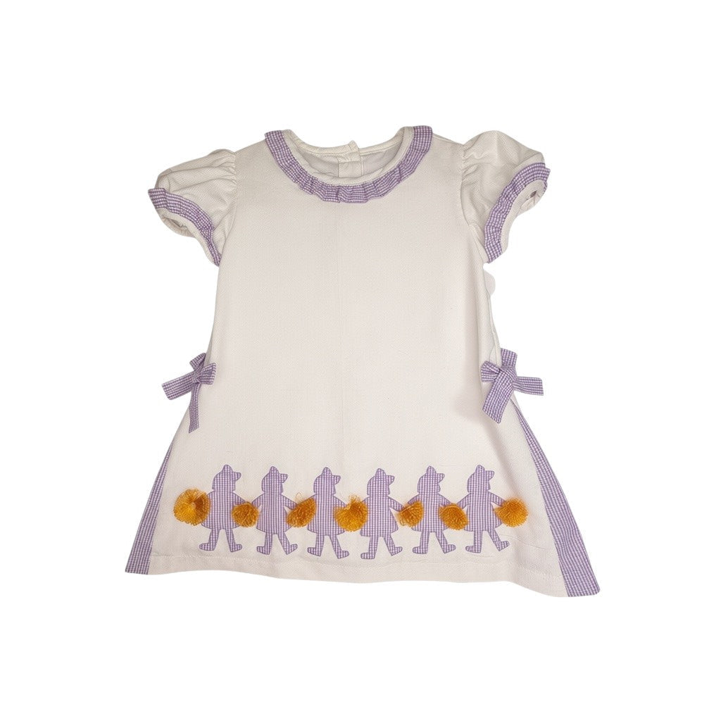 Peyton Dress - Purple & Gold