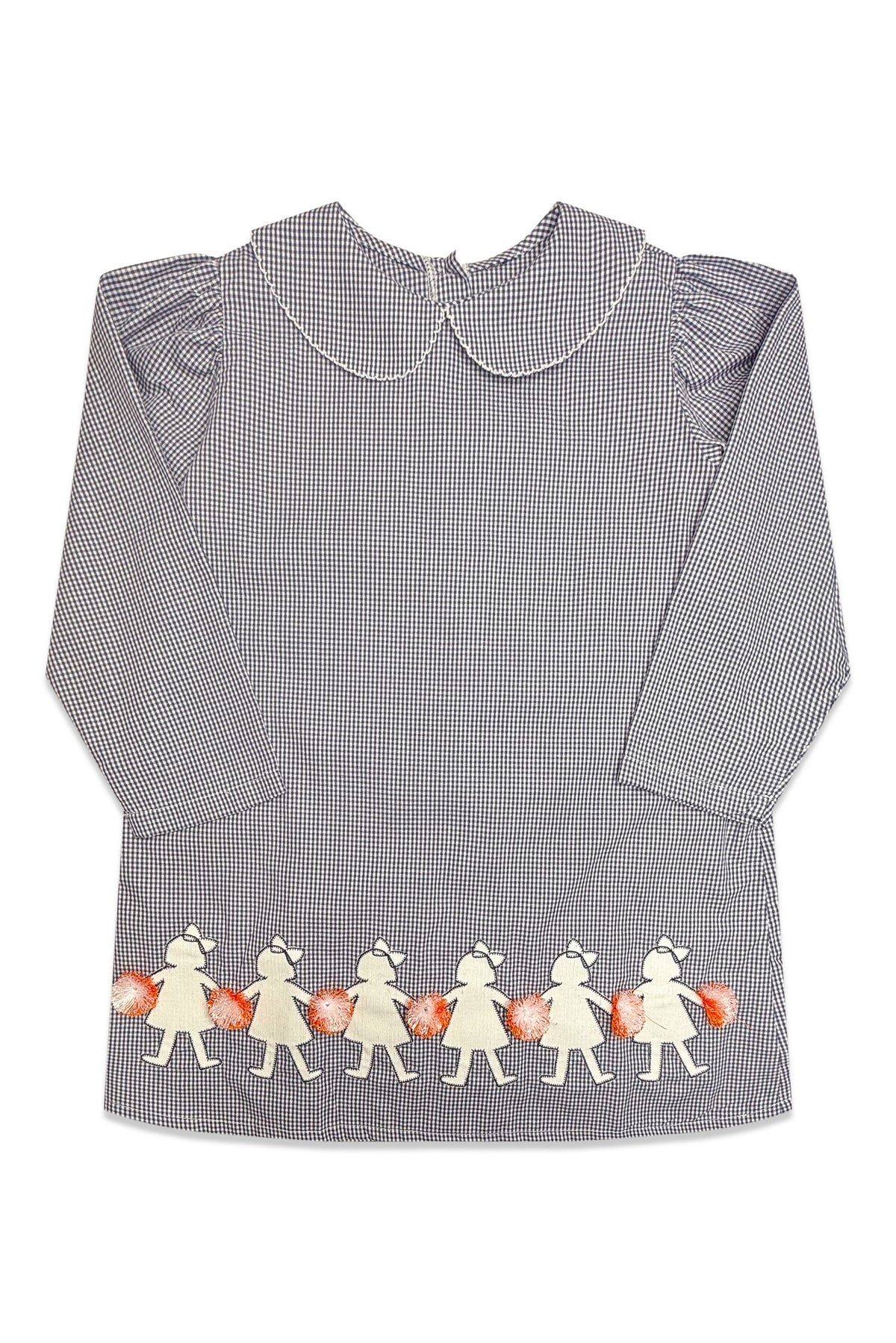 Manning Dress - Navy & Orange