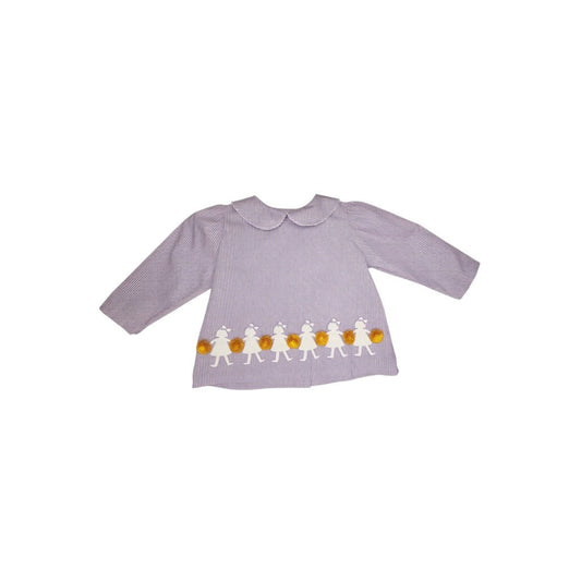 Manning Blouse - Purple & Gold