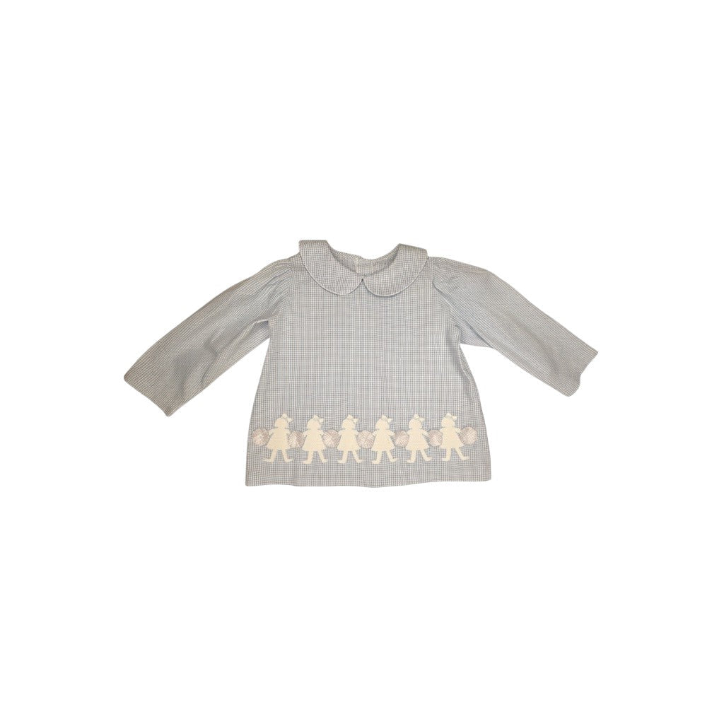 Manning Blouse - Light Blue & White