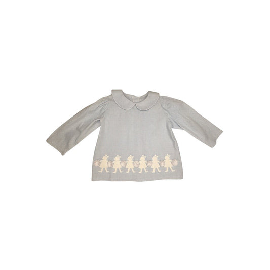 Manning Blouse - Light Blue & White