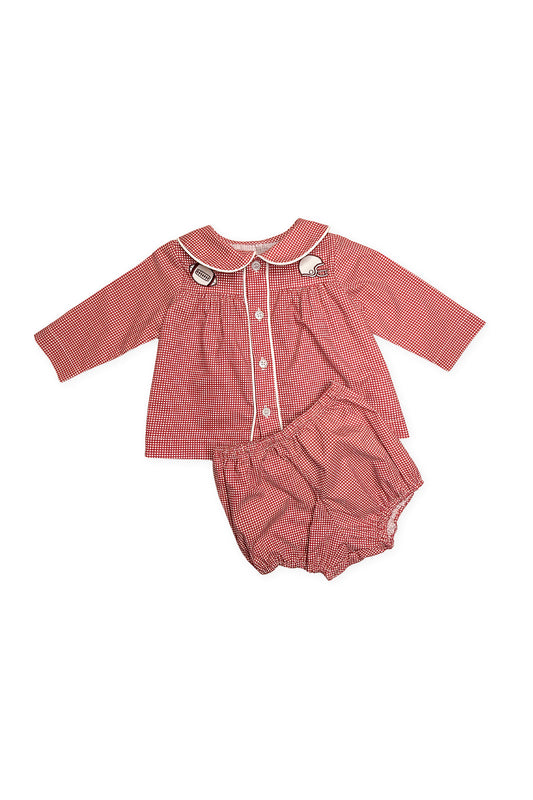 Clement Bloomer Set - Crimson & White