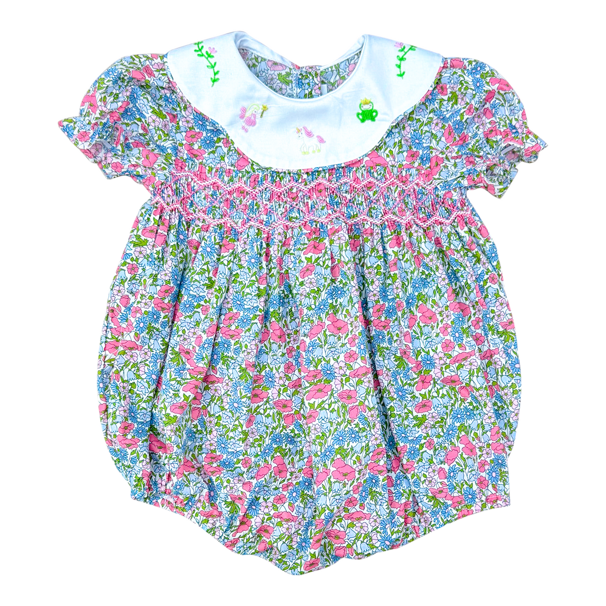 Viviane Bubble - Enchanted Garden Floral w/ Fairytale Embroidery