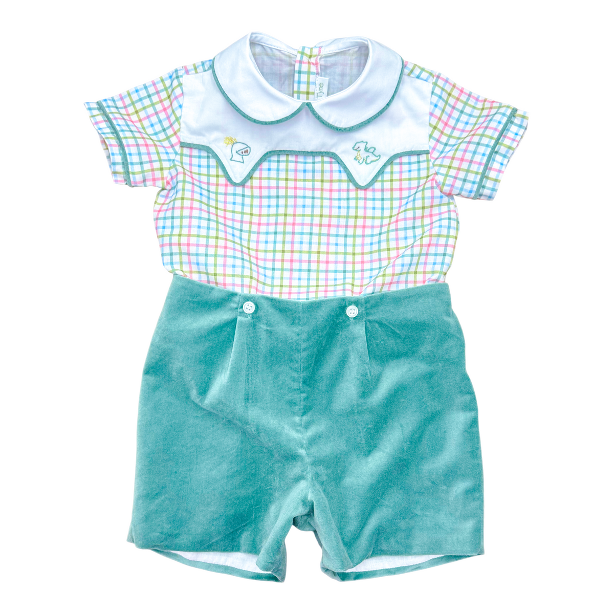 George Short Set - Chaucer Plaid w/ Welsh Velvet & Knights Tale Embroidery