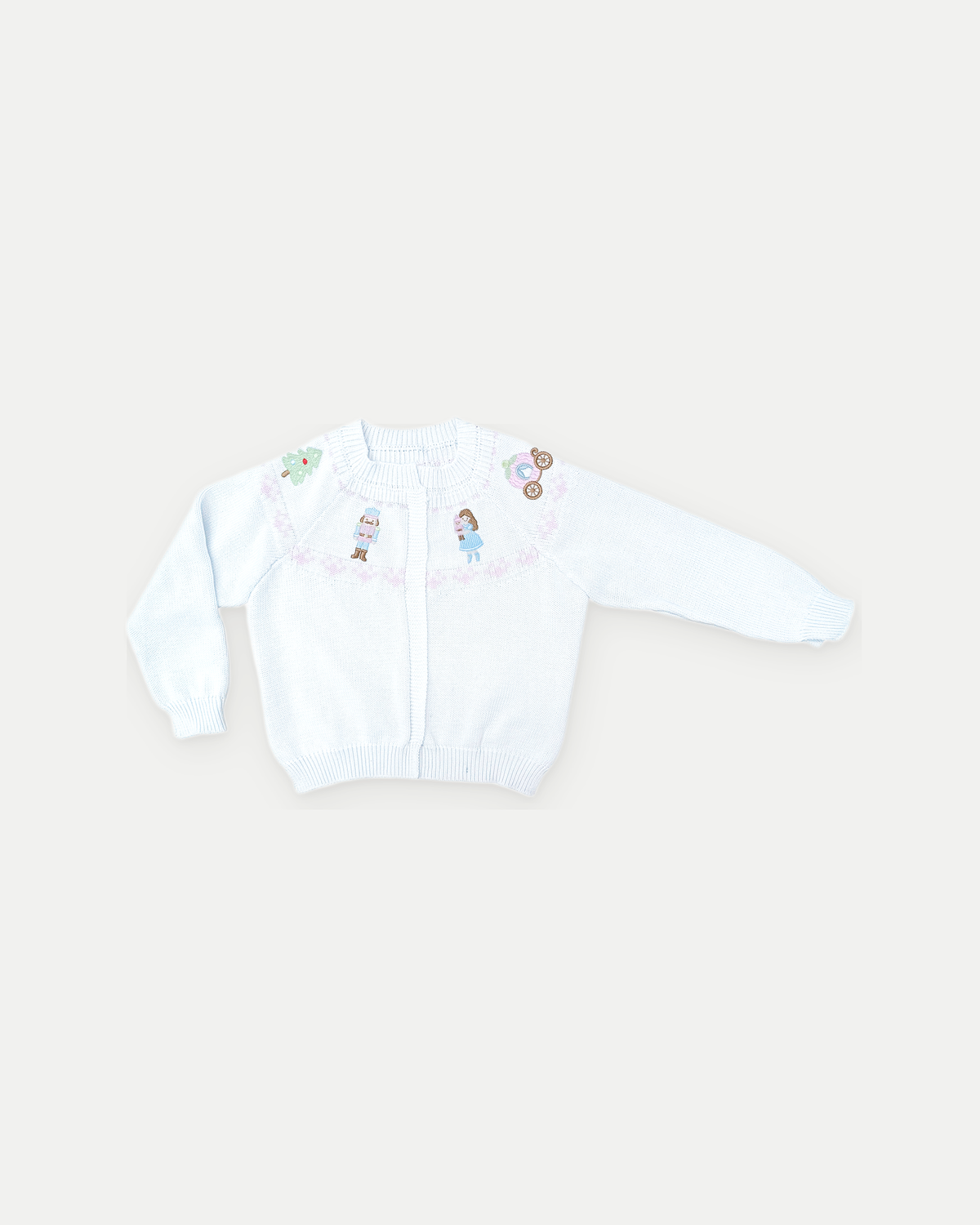 Girls Fair Isle Cardigan - Nutcracker