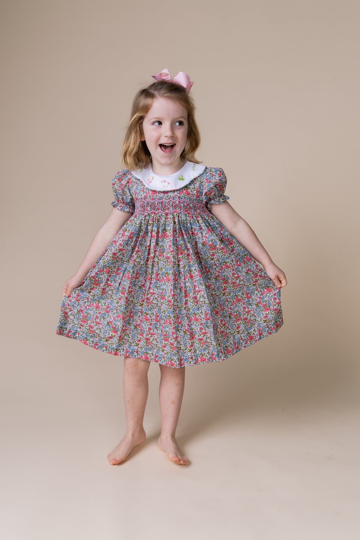 Guinevere Dress - Enchanted Floral Dress w/ Fairytale Embroidery